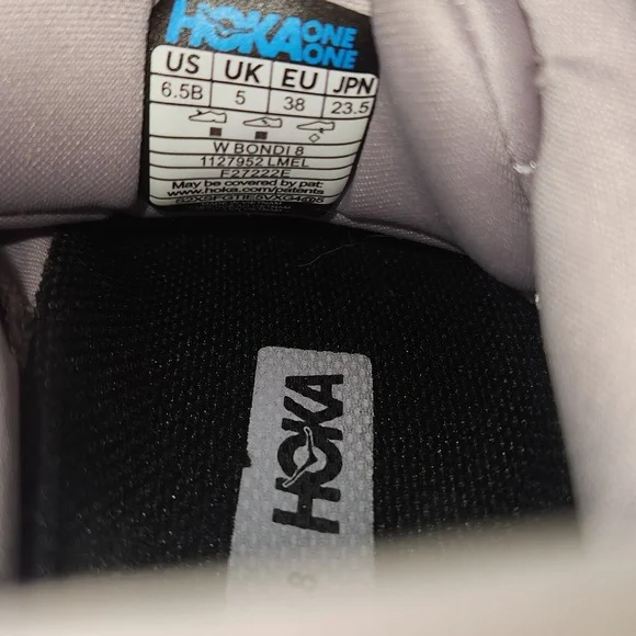 Hoka☆ Bondi 8 Lilac Marble Sneaker - Picture 6 of 8